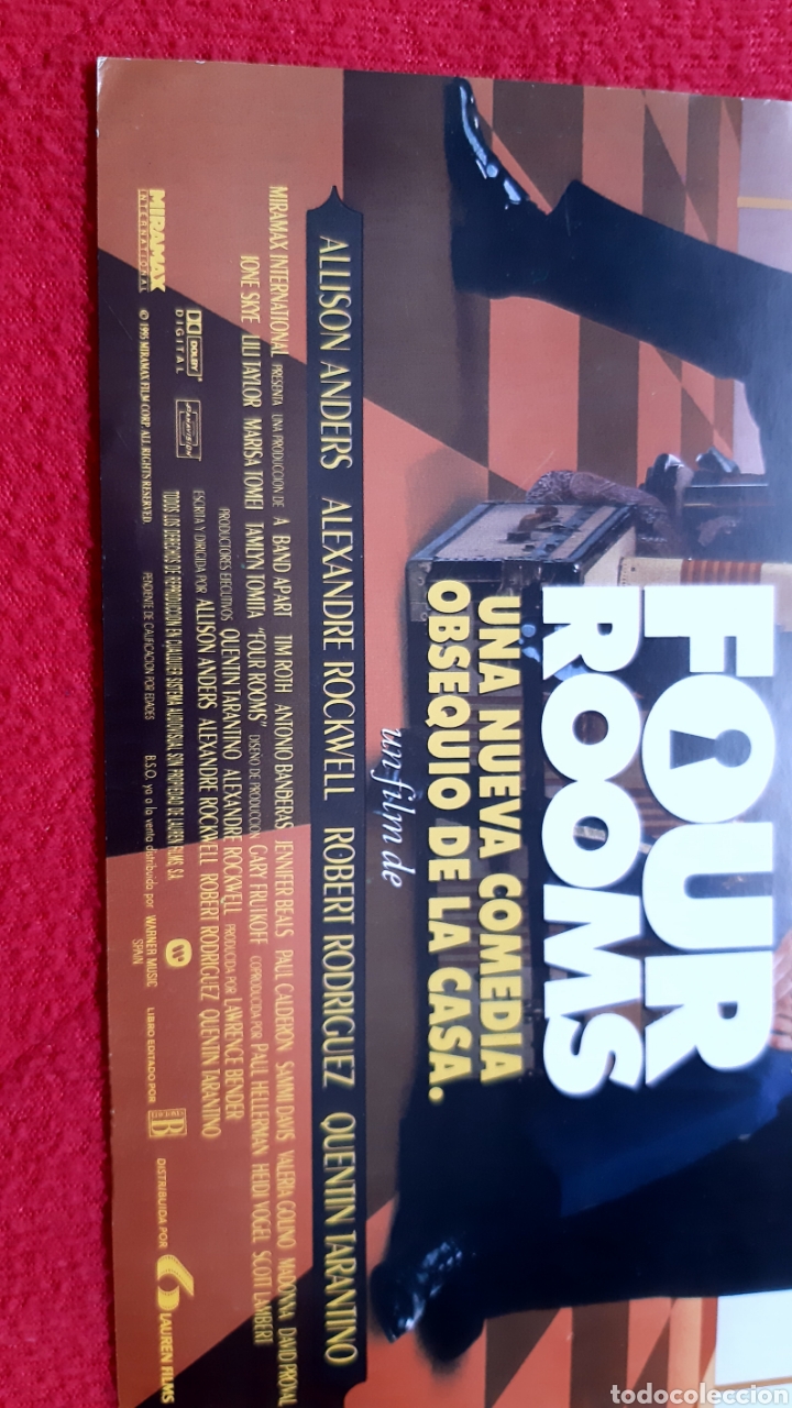 Cine: FLYER PEL&Iacute;CULA &rdquo;FOUR ROOMS&rdquo; - Foto 8