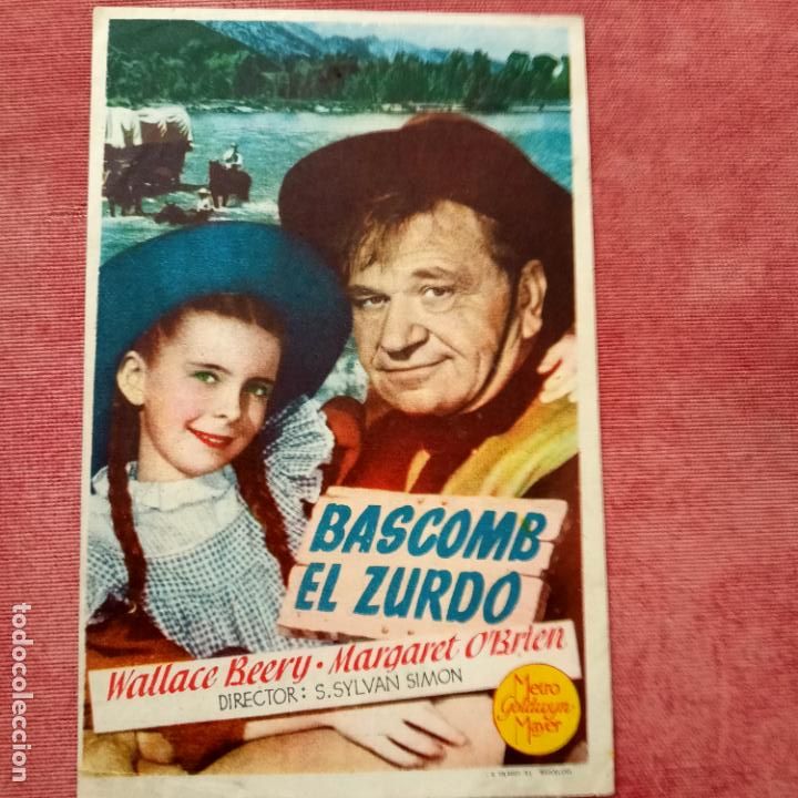  Flyers Publicitaires de films Anciens: P7 Bascomb el zurdo con Publicidad