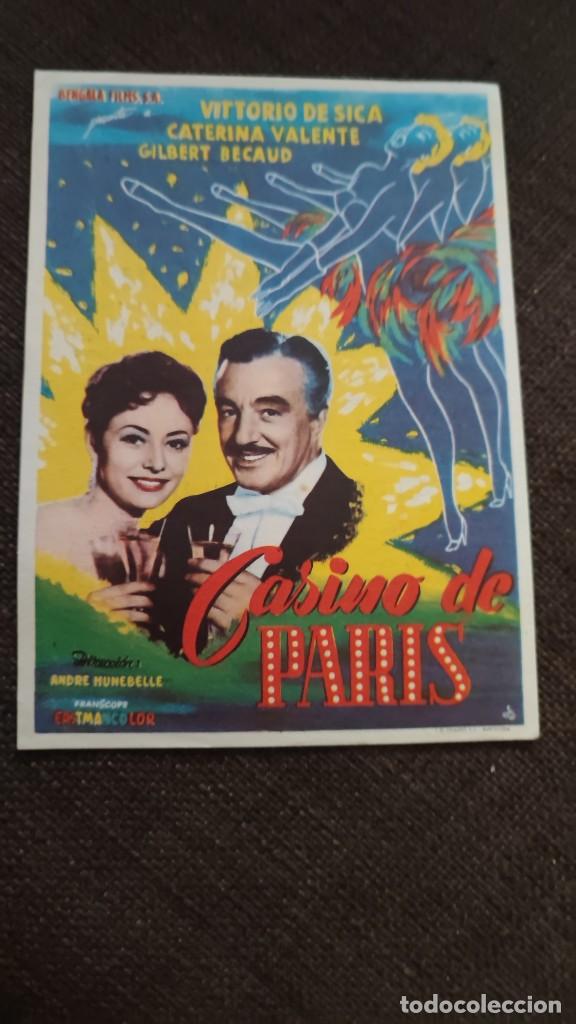 Cine: ESTAMOS LIQUIDANDO. folleto de mano CASINO DE PARIS , Vittorio de Sica , 1958 , ref 10