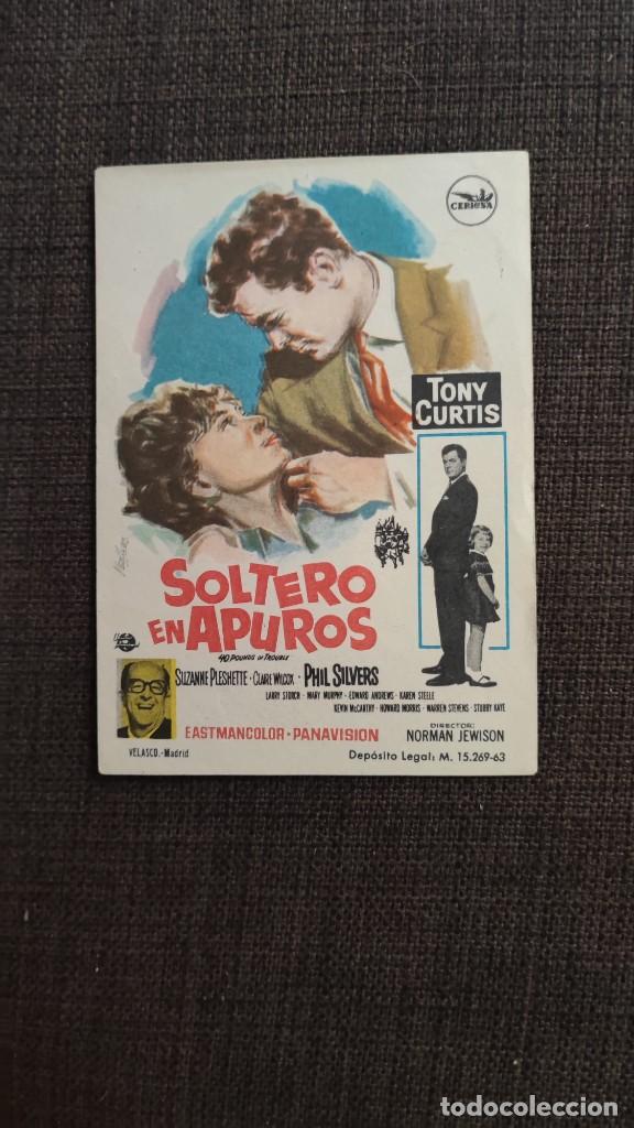 Cine: folleto de mano SOLTERO EN APUROS , Tony Curtis , REF 10