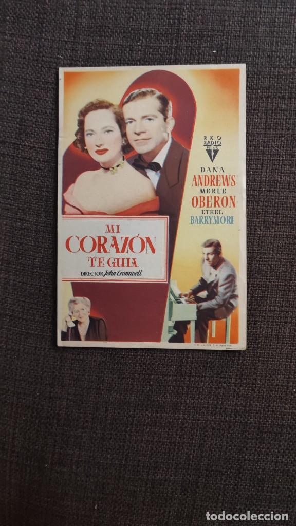 Cine: folleto de mano MI CORAZON TE GUIA , Dana Andrews , REF 10