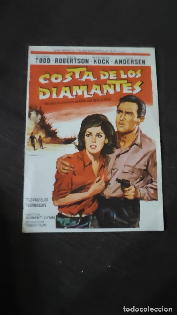  Flyers Publicitaires de films Anciens: folleto de mano COSTA DE LOS DIAMANTES , Richard Todd , 1966 , ref 15