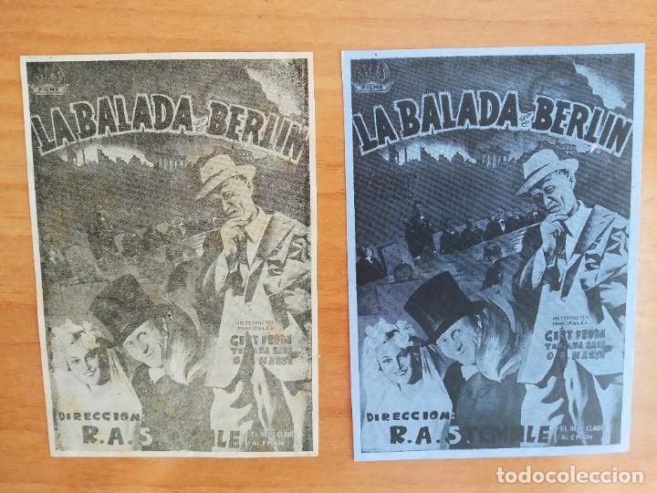 Cine: Z-- PROGRAMAS DE CINE --LA BALADA DE BERLIN - Foto 1