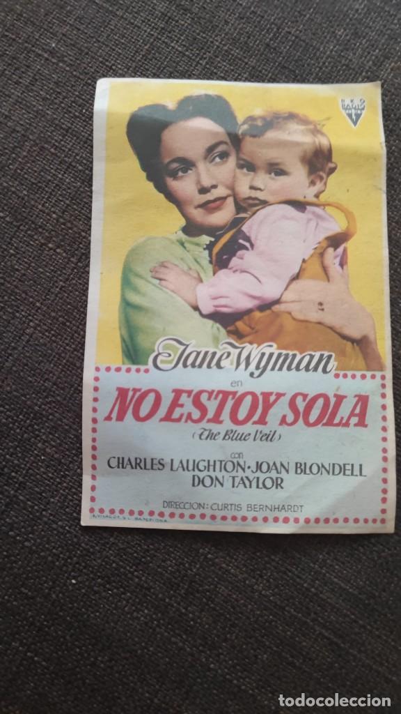 Cine: folleto de mano NO ESTOY SOLA , Jane Wyman , REF 94