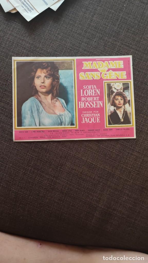 Cine: folleto de mano MADAME SANS GENE , Aime Clariond , REF 94