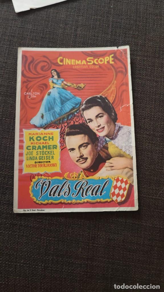Cine: folleto de mano VALS REAL , Marianne Koch , ref 94