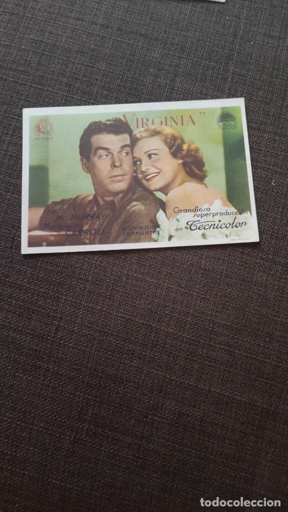 Cine: folleto de mano VIRGINIA , ref 94 - Foto 1