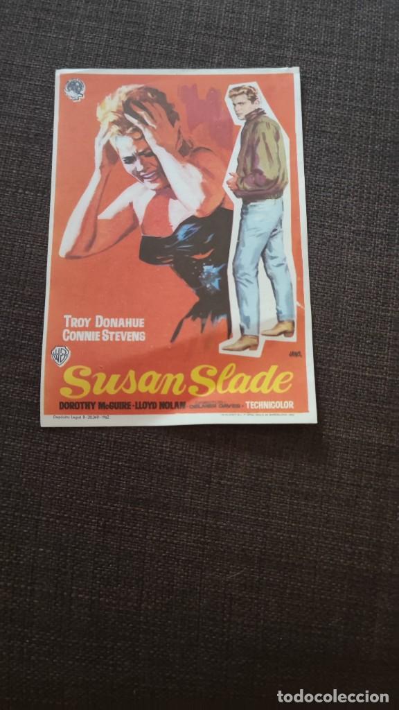 Cinema: folleto de mano SUSAN SLADE , Troy Donahue , REF 94