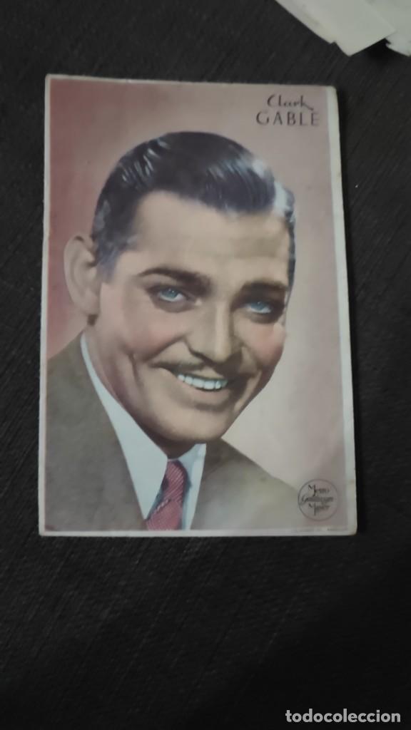Cinema: folleto de mano CLARK GABLE , ref 94