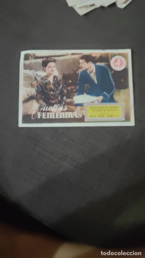 Cinema: folleto de mano HUELLAS FEMENINAS , Rosalind Rusell , 1950 REF 94