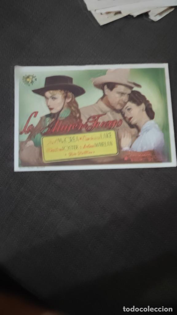 Cinema: folleto de mano LA MUJER DE FUEGO , Joel McCrea , 1950 , REF 94