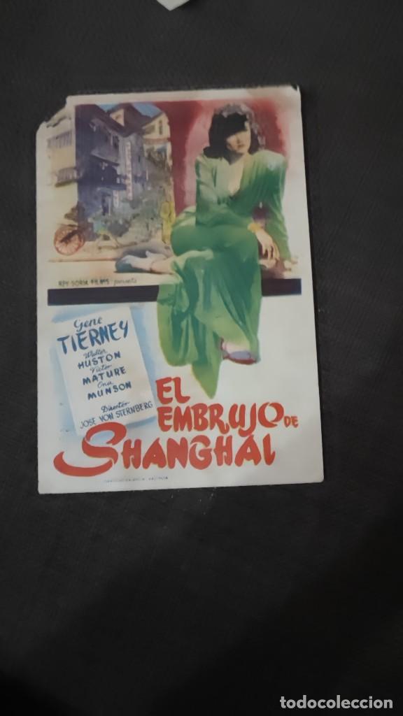 Cinema: folleto de mano EL EMBRUJO DE SHANGAI , Gene Tierney , 1946 , ref 94