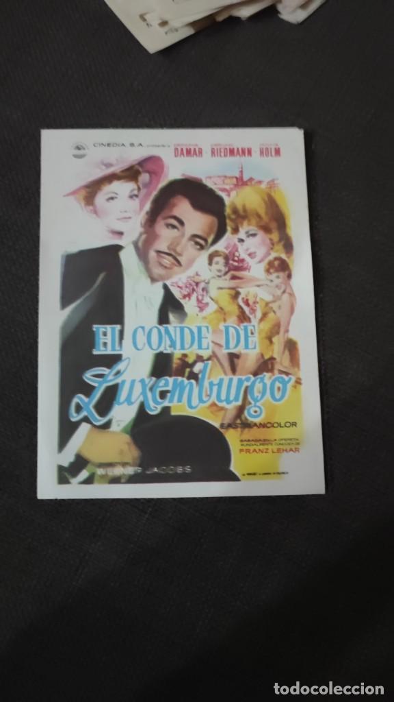 Cinema: folleto de mano EL CONDE DE LUXEMBURGO , Cermaine Damar , ref 94