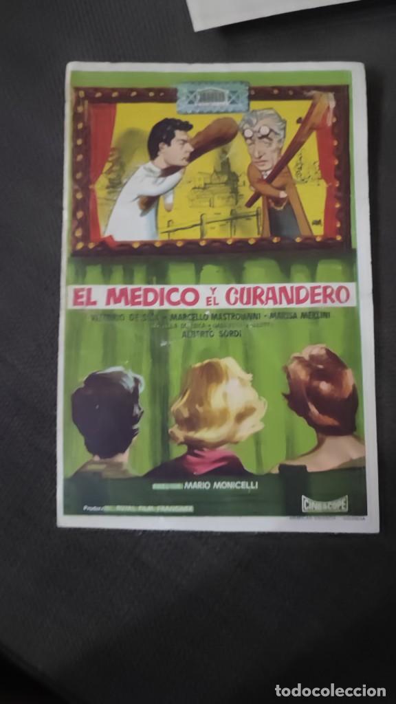Cinema: folleto de mano EL MEDICO Y EL CURANDERO , Vittorio de sica , REF 94