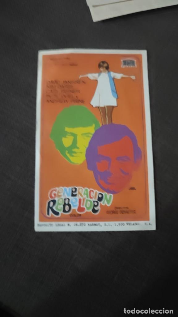 Cinema: folleto de mano GENERACION REBELDE , David Janssen , REF 94