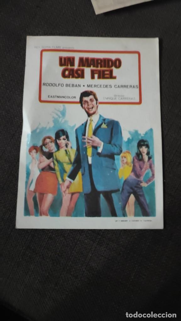 Cinema: folleto de mano UN MARIDO CASI FIEL , Rodolfo Beban , REF 94