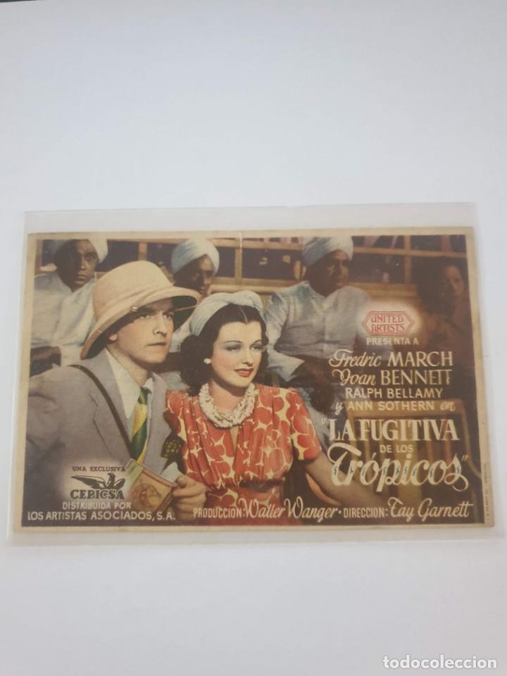 Cine: ESTAMOS LIQUIDANDO. PROGRAMA. LA FUGITIVA DE LOS TROPICOS - Foto 1