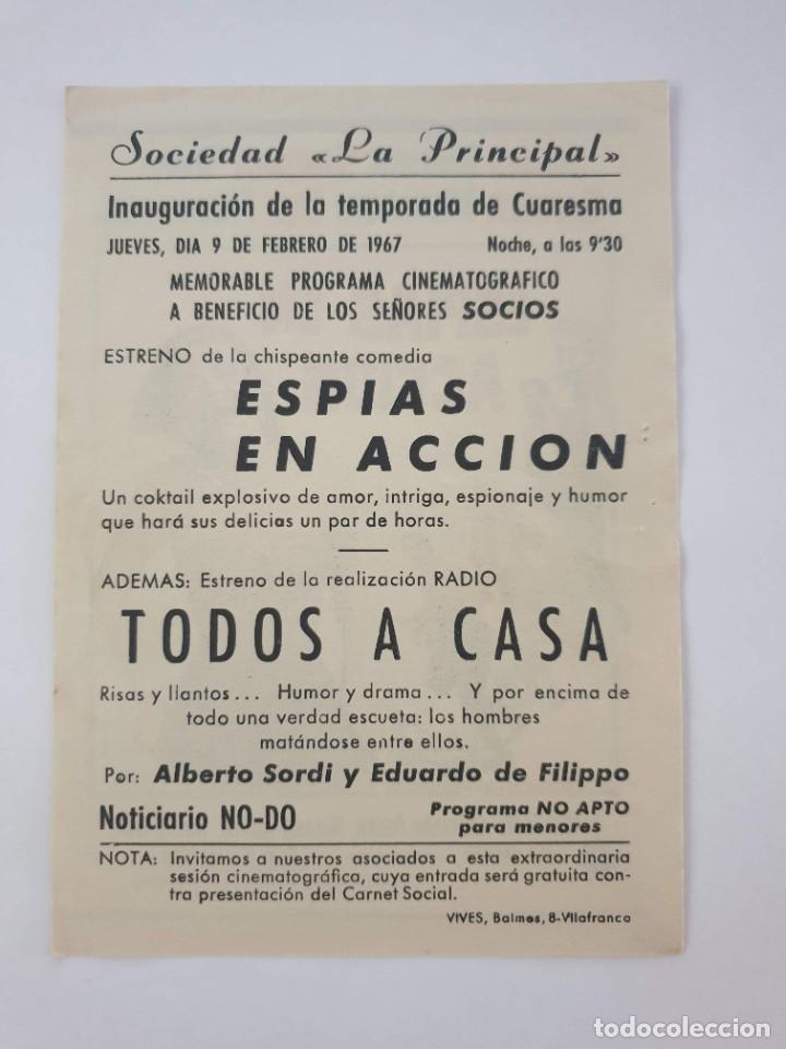 Cine: PROGRAMA. ESPIAS EN ACCION - Foto 2