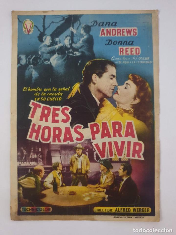 Cinema: PROGRAMA. TRES HORAS PARA VIVIR