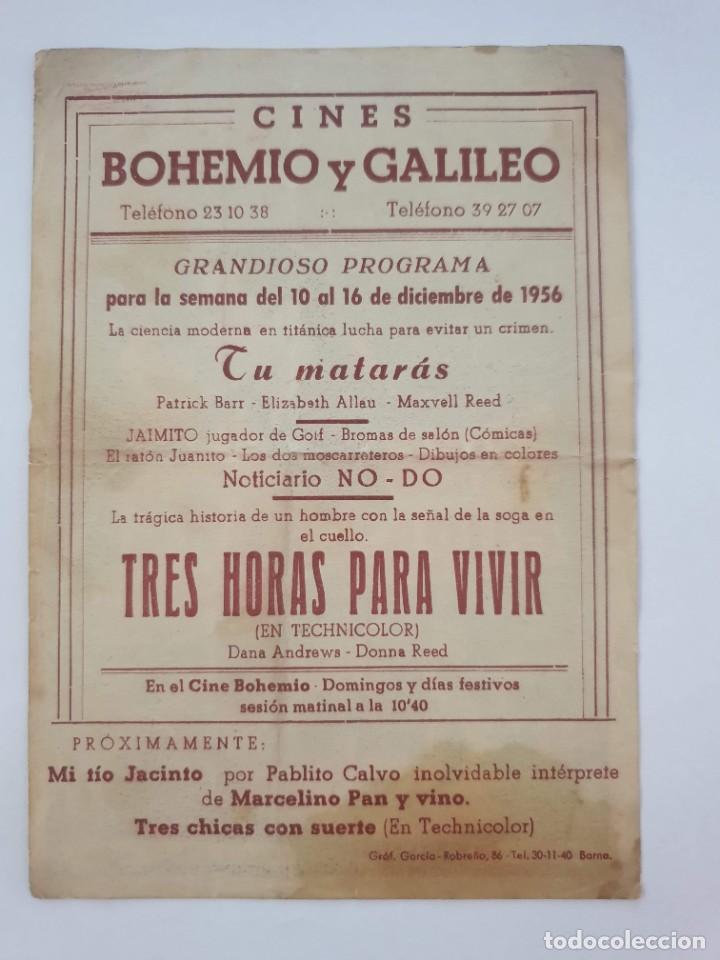 Cine: PROGRAMA. TRES HORAS PARA VIVIR - Foto 2