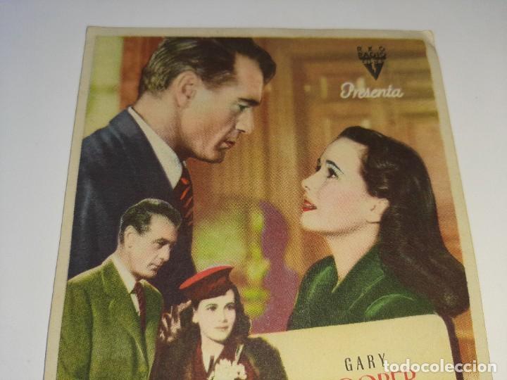 Cine: ANTIGUO PROGRAMA DE CINE CASANOVA BROWN GARY COOPER TERESA WRIGHT A&Ntilde;O 1944 - Foto 2