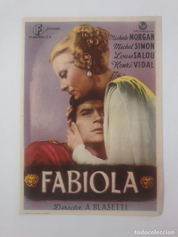 Cine: PROGRAMA. FABIOLA. DIRECTOR A. BLASETTI - Foto 1