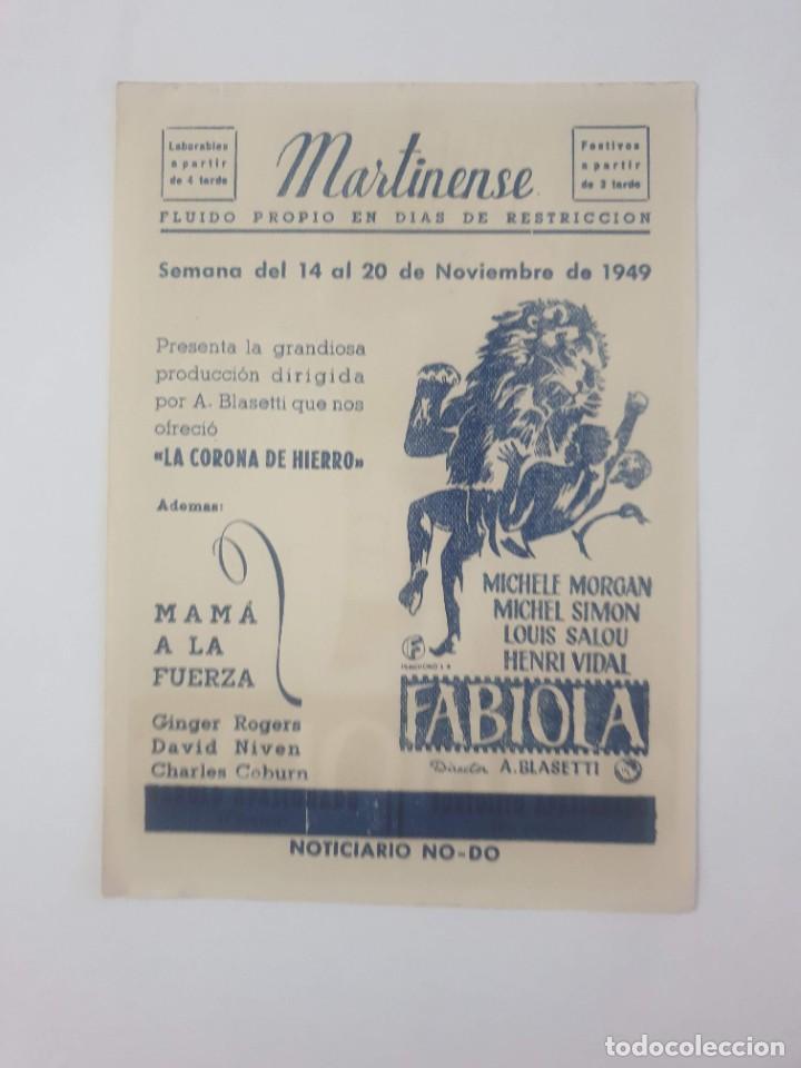 Cine: PROGRAMA. FABIOLA. DIRECTOR A. BLASETTI - Foto 2