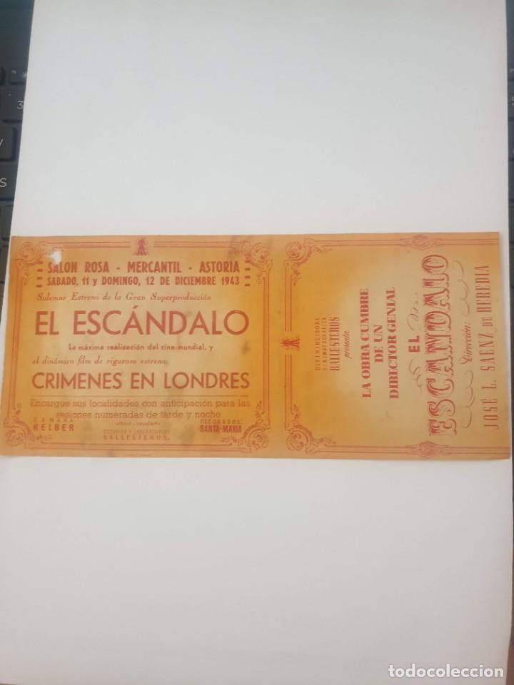Cine: ESTAMOS LIQUIDANDO. PROGRAMA. EL ESCANDALO. JOSE L. SAENZ DE HEREDIA - Foto 1