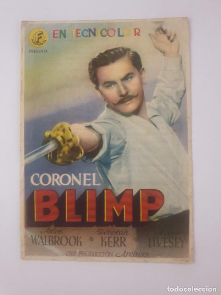 Cine: ESTAMOS LIQUIDANDO. PROGRAMA. CORONEL BLIMP. ANTON WALBROOK - Foto 1