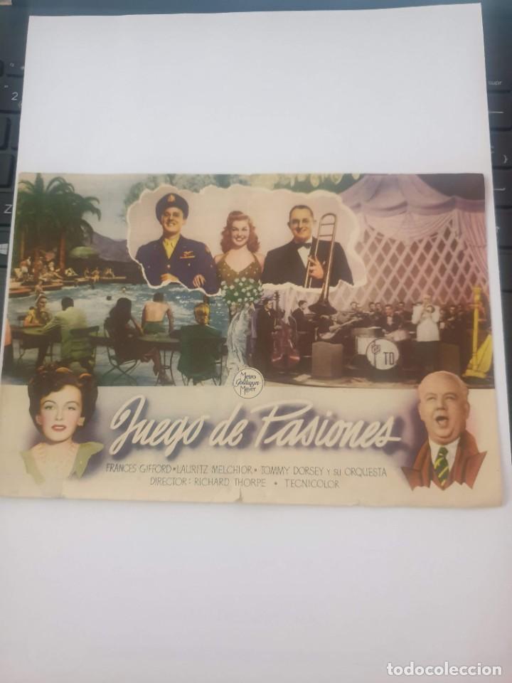 Cine: PROGRAMA. JUEGO DE PASIONES. VAN JOHNSON - ESTHER WILLIAMS - Foto 2