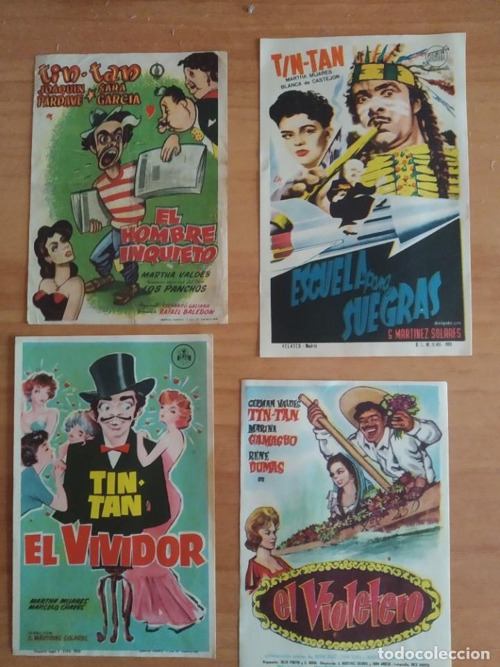 Cine: Z-- PROGRAMAS DE CINE -- LOTE TIN TAN - Foto 1