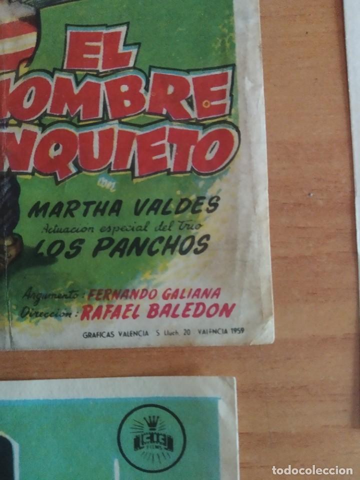 Cine: Z-- PROGRAMAS DE CINE -- LOTE TIN TAN - Foto 4