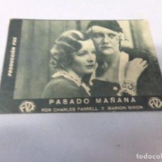 Cine: FOLLETO MANO CINE PASADO MAÑANA FOX CHARLES FARRELL 1933. Lote 284634973