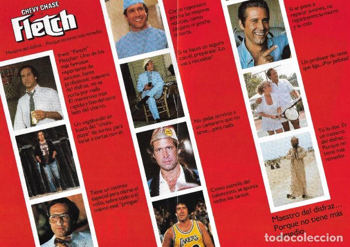 Cine: PG - PROGRAMA DOBLE - FLETCH - CHEVY CHASE - 1985. - Foto 2
