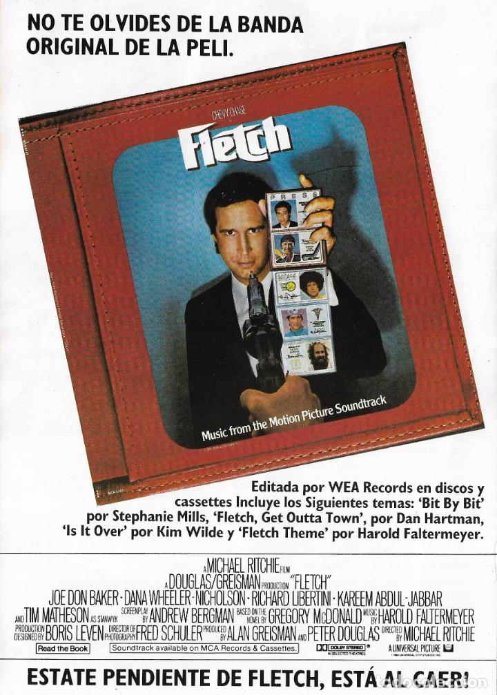 Cine: PG - PROGRAMA DOBLE - FLETCH - CHEVY CHASE - 1985. - Foto 3