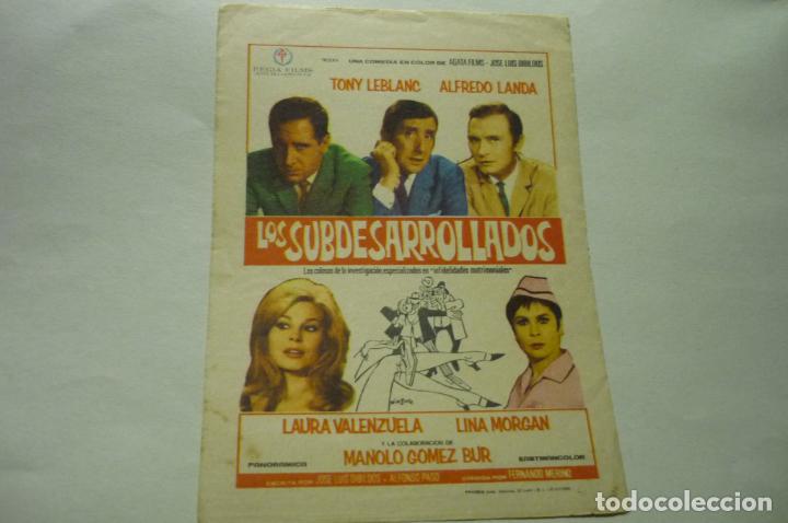 Cine: programa los subdesarrollados.-tony leblanc - Foto 1