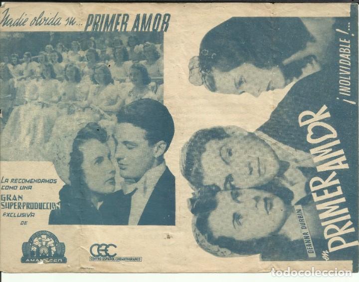Cine: PTCC 069 PRIMER AMOR PROGRAMA DOBLE CEC AMANECER DIANA DURBIN ROBERT STACK - Foto 3