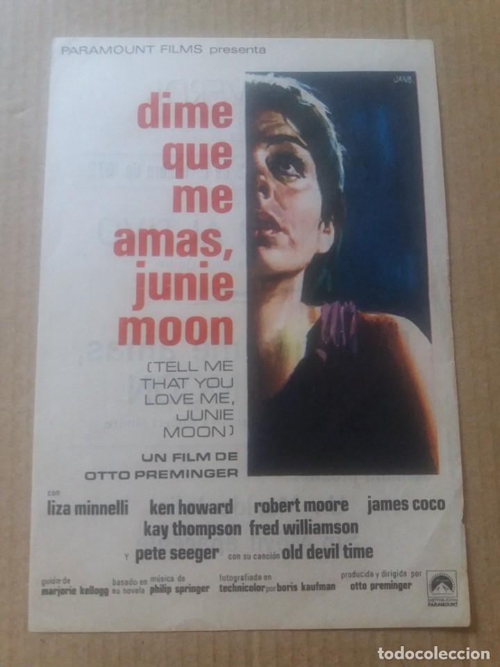 Cine: Dime que me amas Junie Moon con Publicidad Cine Verdi