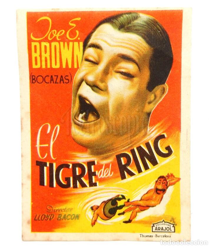 Cine: PROGRAMA SENCILLO *EL TIGRE DEL RING* 1952 JOE E. BROWN. ARAJOL. CINE CONDADO LE&Oacute;N - Foto 1