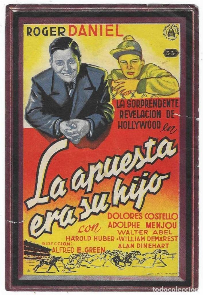 Cinema: Programa Cine. La apuesta era su hijo. 19-1194