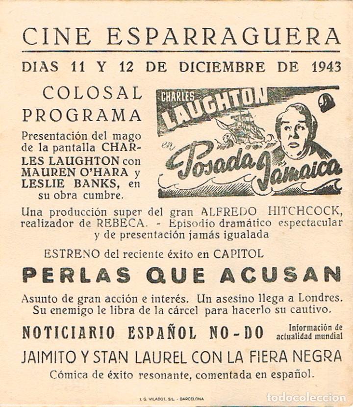 Cine: PERLAS QUE ACUSAN. Programa con publicidad al dorso (ver imagen complementaria) - Foto 3