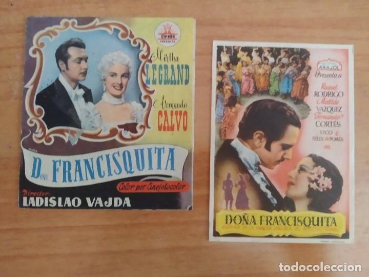 Kino: N1&ordm;-LOTE 78-- PROGRAMAS DE CINE--DO&Ntilde;A FRANCISQUITA C/T