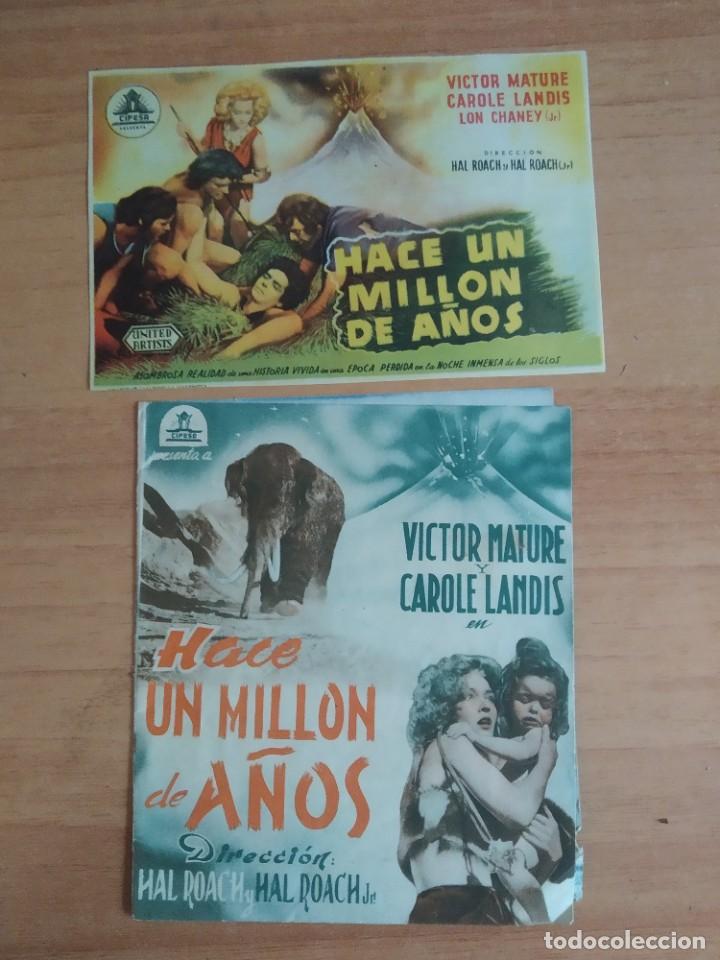 Cine: Z-- PROGRAMAS DE CINE -- HACE UN MILLON DE A&Ntilde;OS - Foto 1