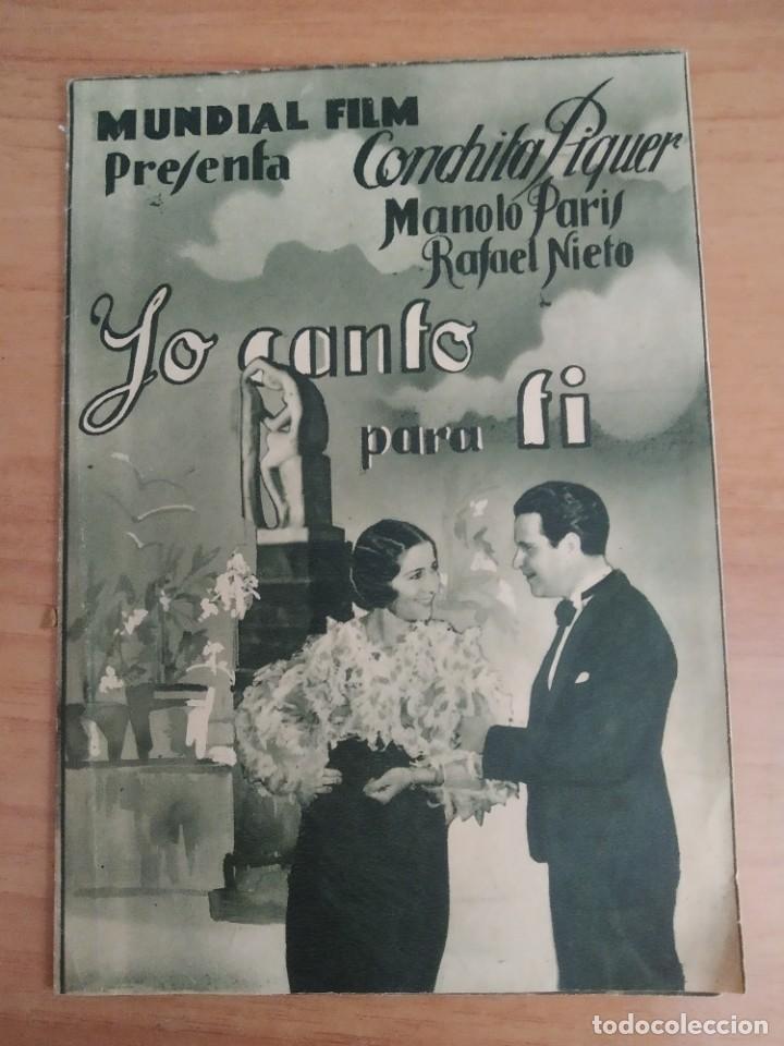 Cine: Z-- PROGRAMAS DE CINE -- YO CANTO PARA TI - Foto 1