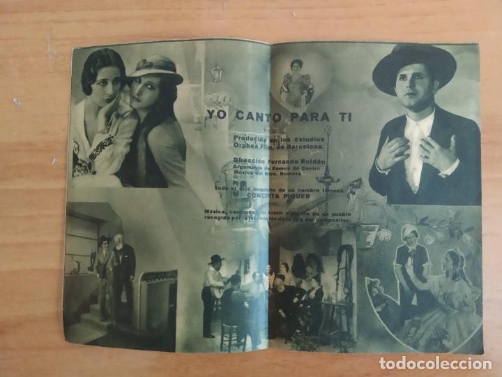 Cine: Z-- PROGRAMAS DE CINE -- YO CANTO PARA TI - Foto 2