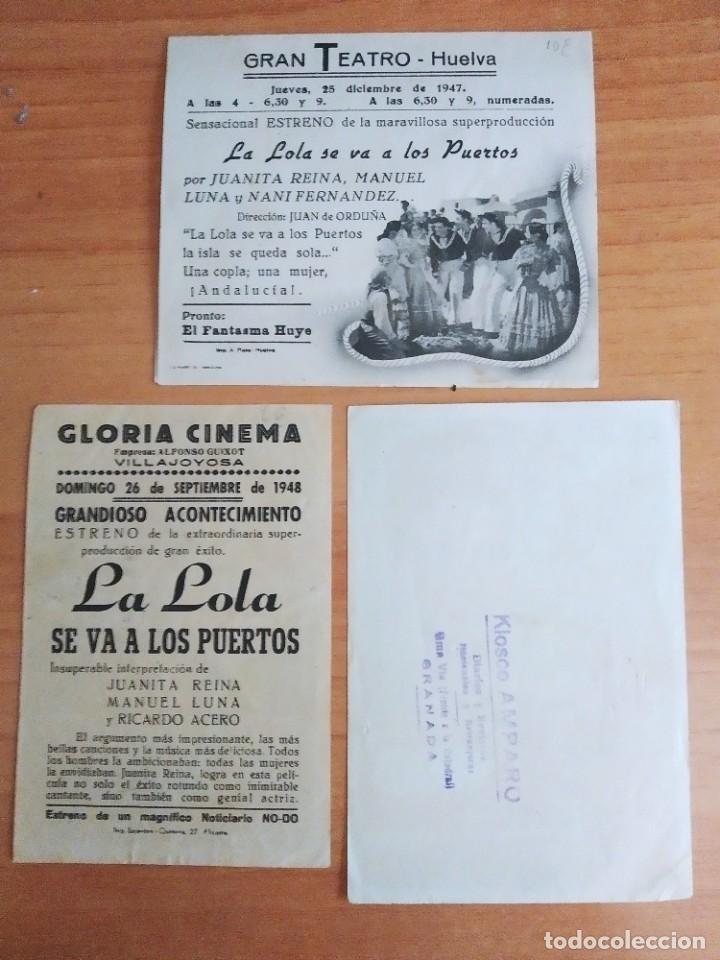 Cine: Z-- PROGRAMAS DE CINE -- LA LOLA SE VA A LOS PUERTOS - Foto 3