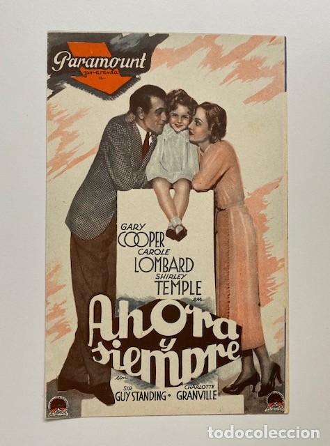 Cine: AHORA Y SIEMPRE, PROGRAMA DOBLE PARAMOUNT. GARY COOPER, C. LOMBARD, S. TEMPLE. PERFECTO - Foto 1
