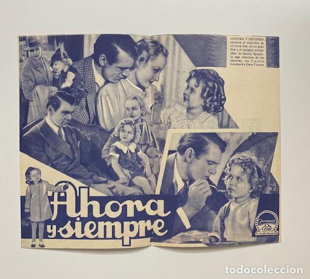 Cine: AHORA Y SIEMPRE, PROGRAMA DOBLE PARAMOUNT. GARY COOPER, C. LOMBARD, S. TEMPLE. PERFECTO - Foto 2