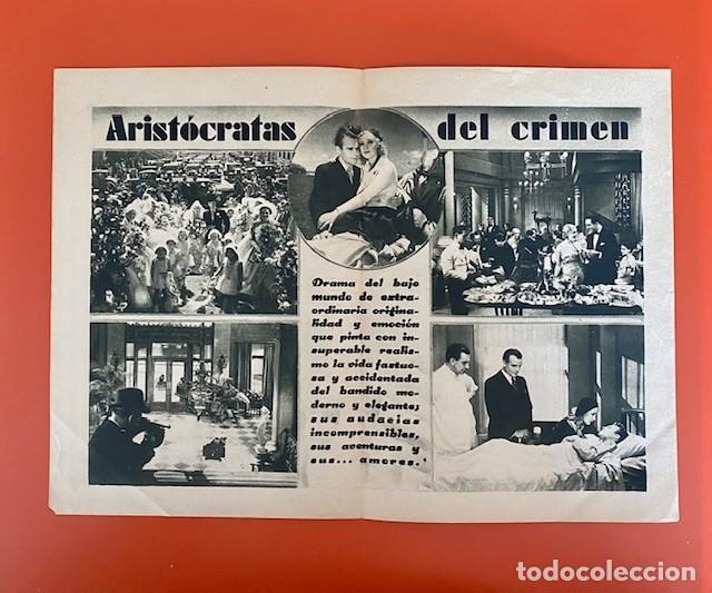 Cine: ARIST&Oacute;CRATAS DEL CR&Iacute;MEN. PROGRAMA DOBLE CINNAMOND. PERFECTO ESTADO - Foto 2