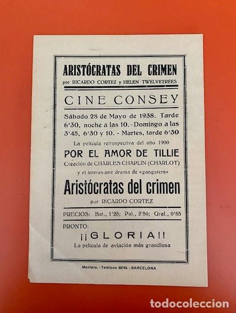 Cine: ARIST&Oacute;CRATAS DEL CR&Iacute;MEN. PROGRAMA DOBLE CINNAMOND. PERFECTO ESTADO - Foto 3